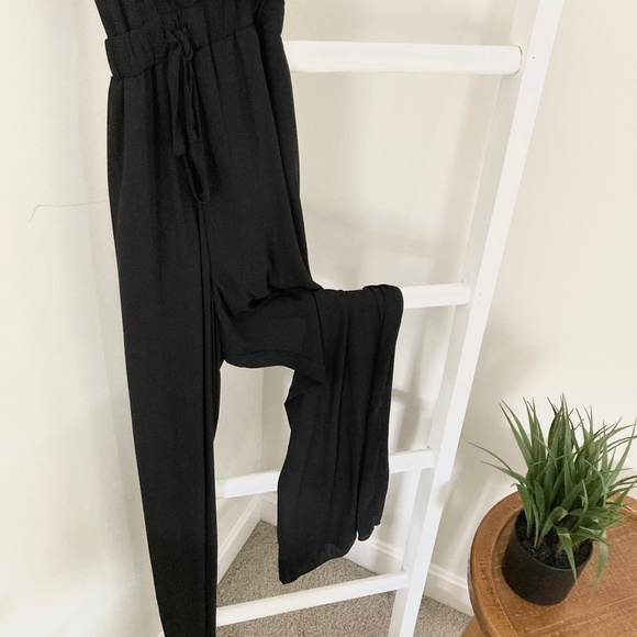 SOLD Low Back Full Length Wide Leg Jumpsuit - Picture 3 of 6